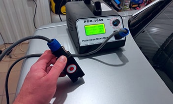 Удаление вмятины с помощью индукционной системы PDR-1000