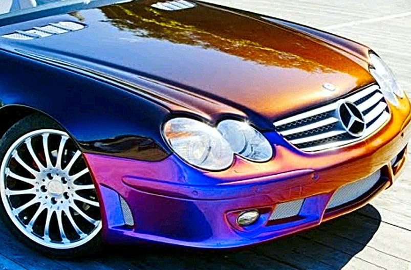 Цвет автомобиля с применением лессирующей краски
